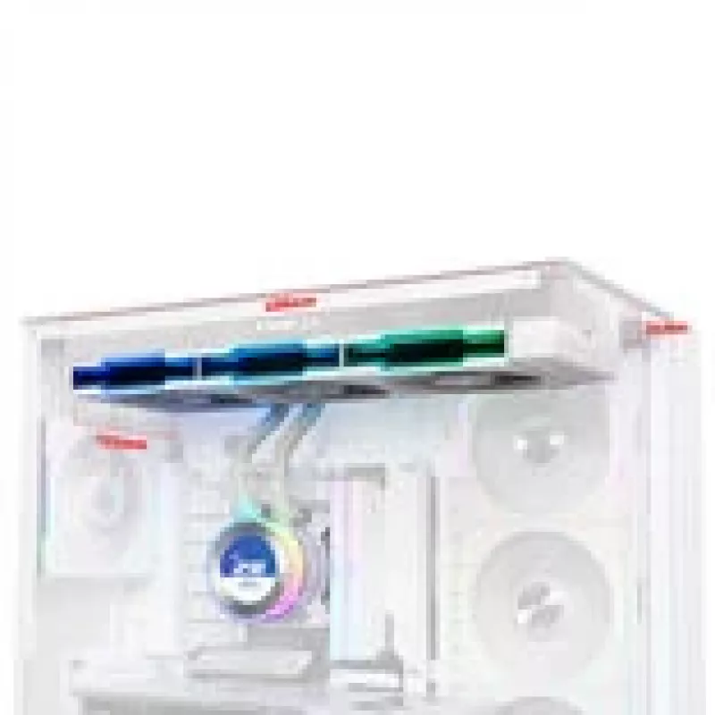 All-in-One-Flüssigkeitskühler Lian Li Hydroshift II LCD-C 360TL — 120-mm-Lüfter, 200–2600 U/min, FDB, Weiß