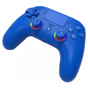 Kabelloser LED-Controller SUBSONIC SA5639-3 für PS4 und PC, blaues kabelloses Gamepad