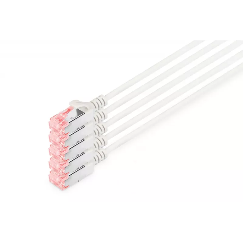 Netzwerkkabel Digitus CAT 6 U/FTP schlank Patchkabel RJ-45 Cat6 10 m Grau
