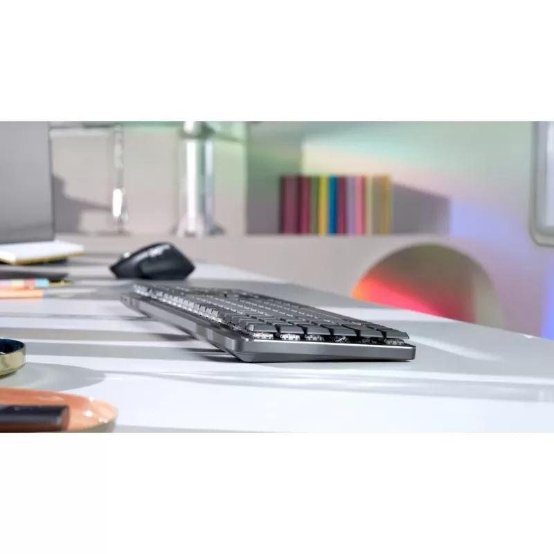Logitech Master Series MX Mechanical - Tastatur - hintergrundbeleuchtet - kabellos - Bluetooth LE - QWERTY - Nordisch (Dänisch/Finnisch/Norwegisch/Schwedisch)