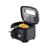 ELDOM Fryer FREET, 2,5 L, 400 g Pommes, Temperaturregler, herausnehmbarer Öltank, Schwarz