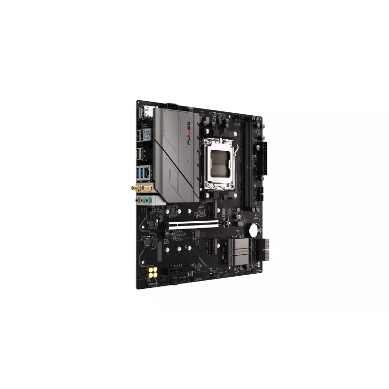 Motherboard Sapphire PULSE A620AM (microATX) Sockel AM5, AMD A620A, DDR5, 2x DIMM, 64 GB, 2x M.2, Gigabit LAN