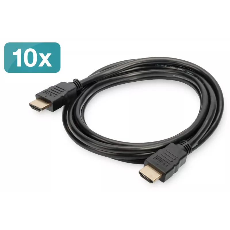 HDMI-Kabel Digitus AK-990920-020-S 2 m Packung mit 10 Stück