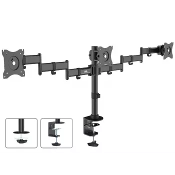 Monitor-Tischhalterung MACLEAN MC-691 für 3 Monitore – höhenverstellbar und neigbar