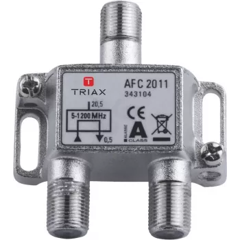 Triax AFC 2011 - RF-Splitter - F-Stecker (B) auf F-Stecker (B) - 110 dB (343104)