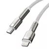 USB-C auf Lightning Kabel Baseus Cafule 1 m, 20 W, Zinkgehäuse, weiß