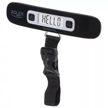 Adler Reisegepäckwaage AD 8190 Auto Power Off Maximale Belastung 50 kg Niedrige Batterieanzeige; Überlastungsanzeige; Messbereich: Von 50 g bis 50 kg
