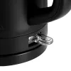 Elektrischer Wasserkocher Adler AD 1379B — 1,7 L, 1850–2200 W, Klappdeckel, 360°-Basis, schwarz