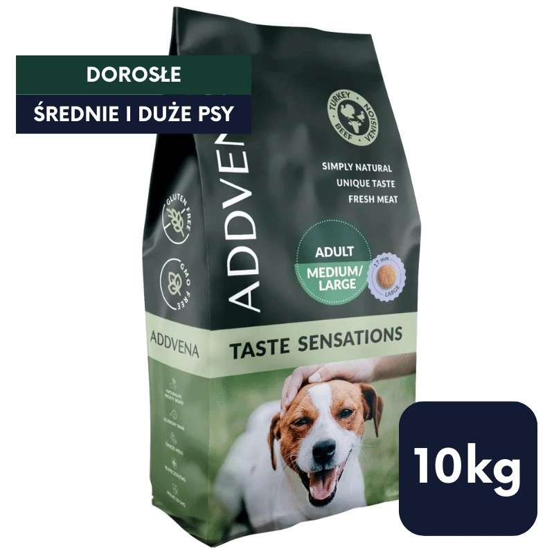 ADDVENA Taste Sensations Adult Medium/Large Turkey - Trockenfutter für Hunde - 10kg