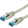 Netzwerkkabel VALUE S/FTP Patchkabel Cat.6a RJ-45 1,0 m Grau