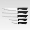 Messer- und Besteckblock-Set Maestro MR-1413 – schwarz, 8-teilig, Edelstahlklingen mit Halter, Papierhandtuchständer