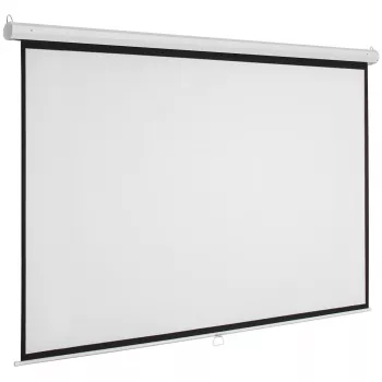 Manuelle Projektionsleinwand Sponge ES-1, 180 x 180 cm (Wand-/Deckenmontage, zum Herunterziehen)