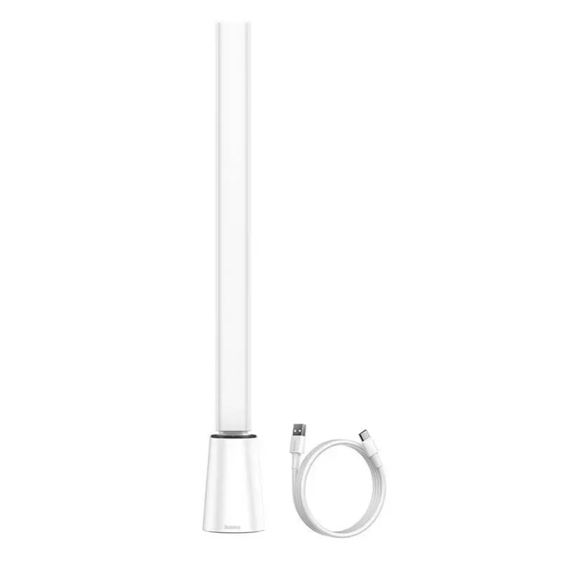 Tischleuchte Baseus Smart Eye Folding Rechargeable White — faltbare LED-Tischleuchte, wiederaufladbarer Akku, verstellbarer Arm und Kopf
