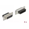 Drahtverbinder DeLOCK 66720 D-Sub 15-polig Schwarz Silber