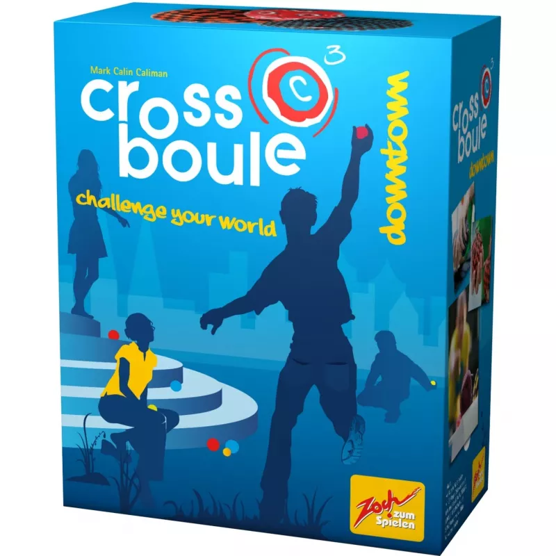 Crossboule Set Downtown, Geschicklichkeitsspiel Blau/Rot