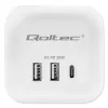 Power Cube QOLTEC 52547 Steckdosenleiste 3×AC-Steckdosen, 2×USB-A, 1×USB-C PD 20W
