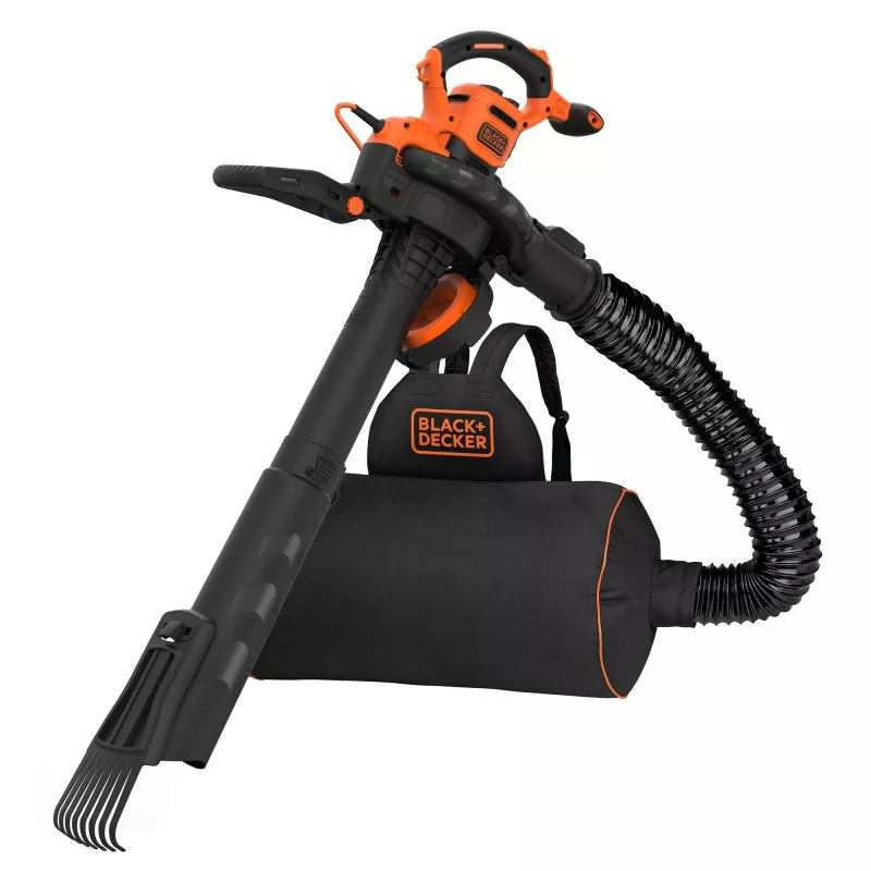 Rucksack-Laubbläser Schwarz & Decker BEBLV301-QS — 3000 W, Luftgeschwindigkeit 206–404 km/h, 72 L Fangsack, 6 kg