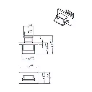 Buchsen-Schutzabdeckung USB Mini-B DeLOCK 64011
