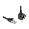 Netzwerkkabel DeLOCK 81097 RJ-45 Cat6 1 m Schwarz