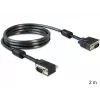SVGA-Kabel DeLOCK 83173 2m VGA D-Sub Schwarz