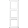 Wandmontierte Schalterabdeckung JUNG CD 583 WW Weiß, Duroplast, schraubenlos, 81×223 mm