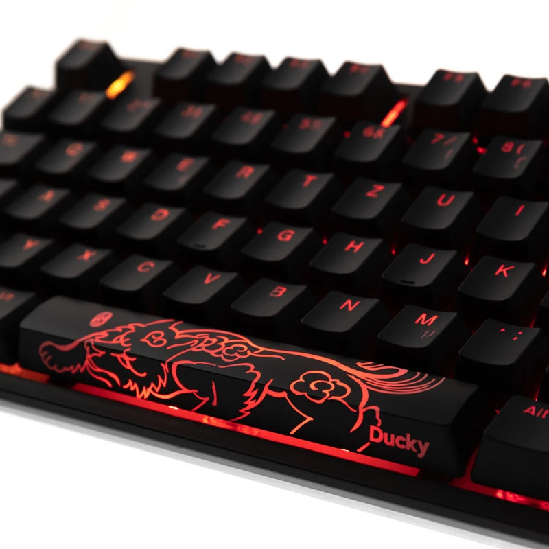 Ducky One 2 RGB TKL Tastatur Gaming USB Deutsch Schwarz