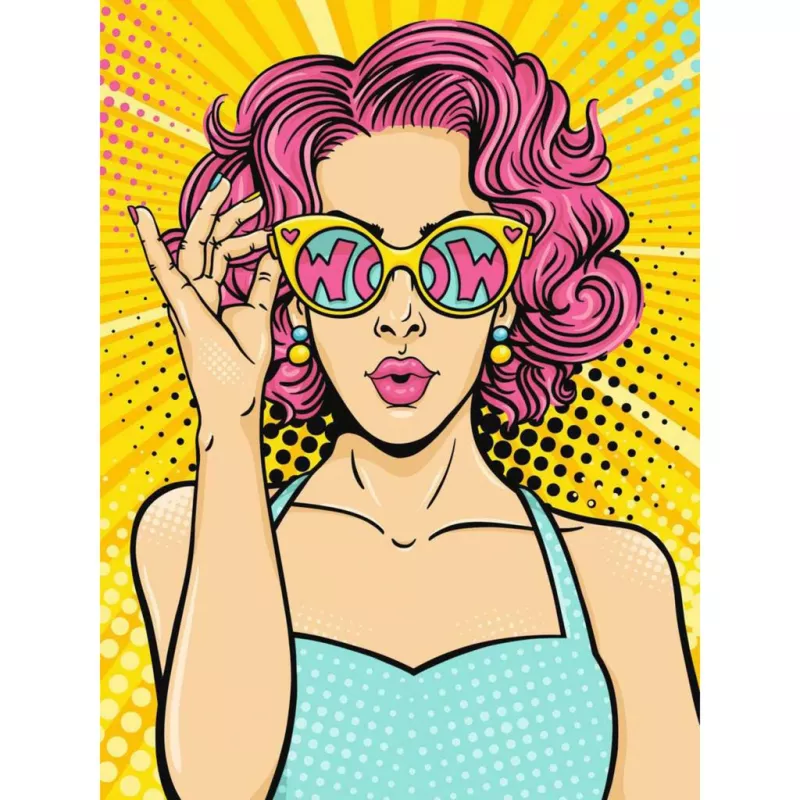 Ravensburger Malset CreArt ART Collection Canvas Edition — Lady in Pink (PopArt)