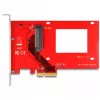 DeLOCK PCI Express x4 Karte zu 1 x internem U.3 Rot Silber
