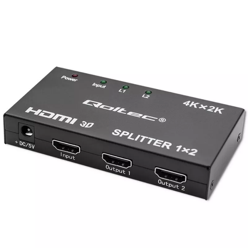 Aktiver HDMI-Splitter 2 x HDMI 4Kx2K, 3,4 Gbit/s