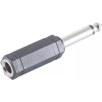 ShiverPeaks BS57003 Kabelverbinder 6,3 mm Schwarz Edelstahl Stecker/Buchse