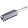 ShiverPeaks BS57003 Kabelverbinder 6,3 mm Schwarz Edelstahl Stecker/Buchse