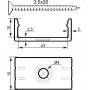 Montage-U-Profil 20 mm EUROLITE 51210869 Kunststoff