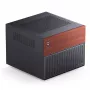Jonsbo N4 Microtower Gehäuse Schwarz Robustes Stahl Kompaktes PC-Gehäuse