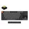 Mechanische Tastatur Keychron K1X-A4 80 % QWERTY Englisch, USB + Bluetooth, 87 Tasten, LED-Hintergrundbeleuchtung, Grau