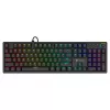Gaming-Tastatur SAVIO STYX BROWN – mechanische Outemu Brown, QZERTY US International, RGB, USB, Full-Size 104 Tasten, schwarz