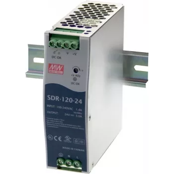 Netzteil MEAN WELL SDR-120-12 120W Metallisch