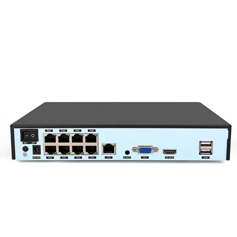 Netzwerkvideorekorder FOSCAM FN9108HE 8-Kanal 5MP POE NVR Schwarz