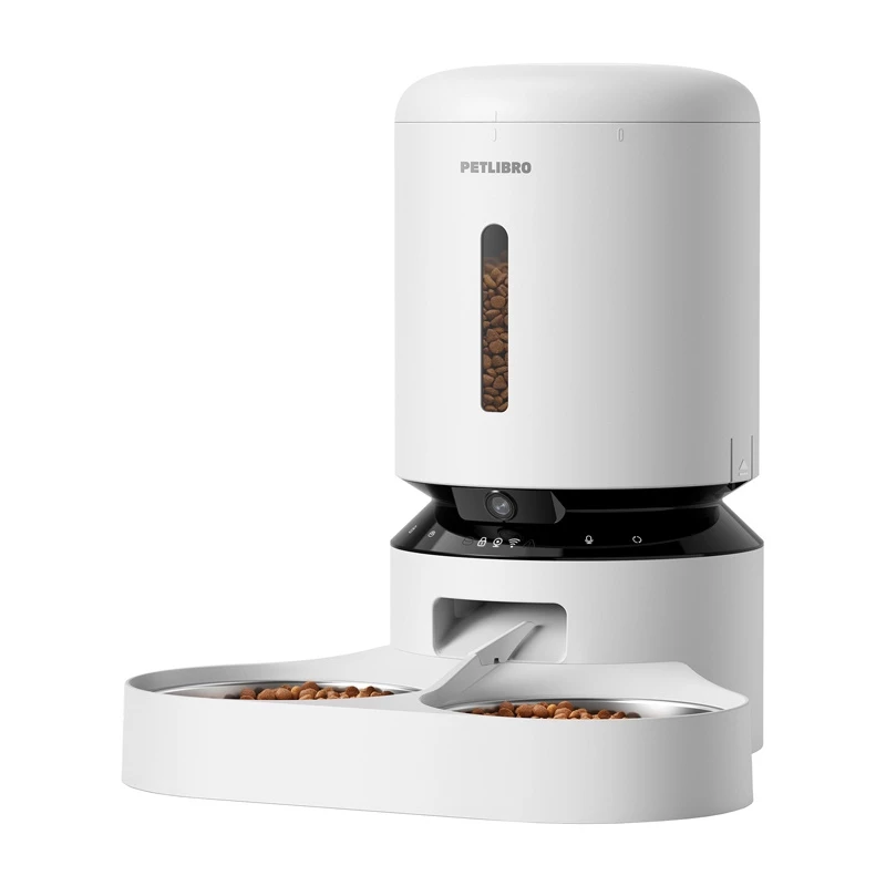 Petlibro Granary Futterspender mit Kamera und Doppelnapf, 5L (weiß)