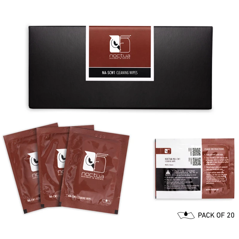 Oberflächenvorbereitungstücher Noctua NA-SCW1, 20 Stk., 150×120 mm