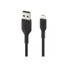 Cable Braided USB-Lightning 15cm black