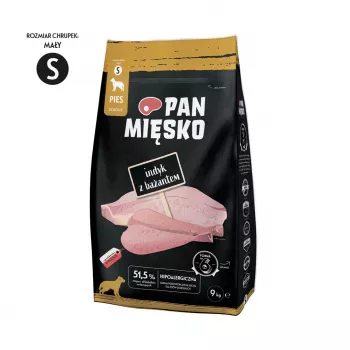 Trockenfutter für Hunde Pan Miesko Turkey with Pheasant S 9 kg — Erwachsene kleine Hunde, Single Animal Protein, Alleinfuttermittel