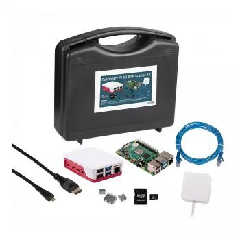 Siwa Raspberry PI4B - 8GB - Full KI mit rotem/weißem Gehäuse (SI-RPI4B-FULL8GB)