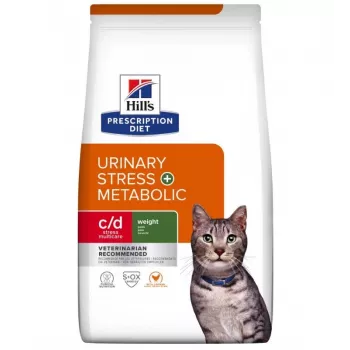 HILL'S PD Feline Urinary Stress + Metabolic c/d - Trockenfutter für Katzen - 1,5 kg