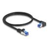 Netzwerkkabel DeLOCK RJ45 Cat.6A S/FTP 0,5 m Schwarz