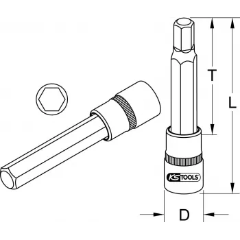Steckschlüsselsatz KS Tools 911.1325 1/2 Zoll Antrieb Metrisch 2,2 cm Durchmesser