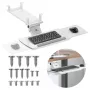 Tastaturhalterung MACLEAN MC-156 W — verstellbare Untertisch-Ablage, max. Belastung 5 kg