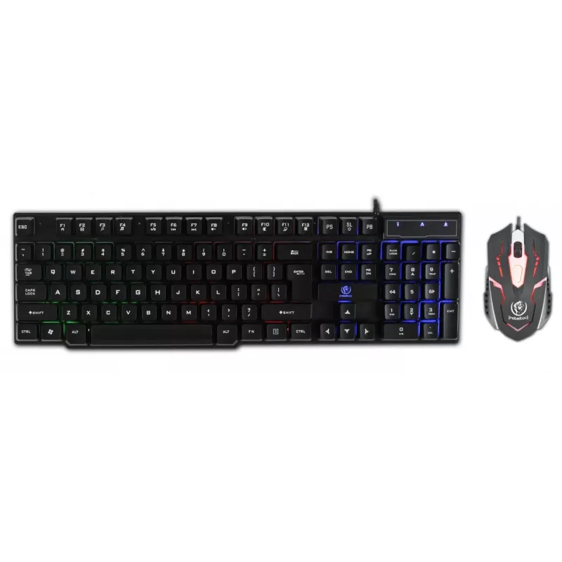 Rebeltec Kabelgebundenes Tastatur- und Maus-Set