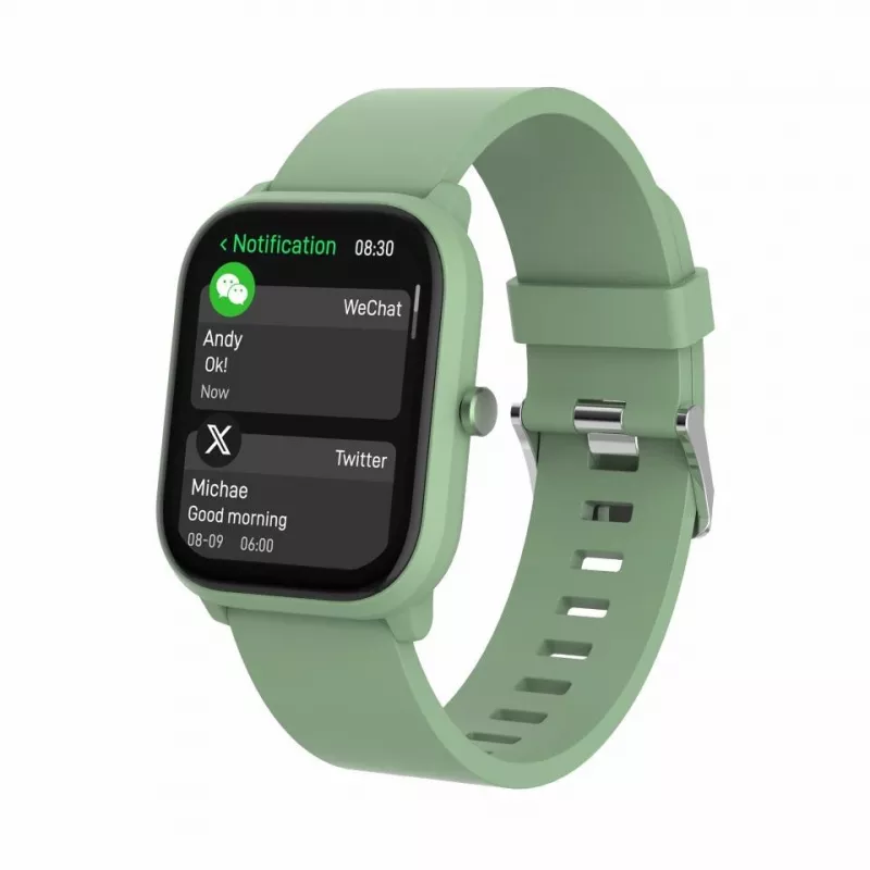 Smartwatch DENVER SWK-120GN mit Fitness-Tracking und Benachrichtigungsunterstützung, grün