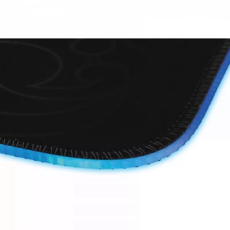 L33T Gaming 160405 Karlvagn RGB Gaming-Mauspad, mittlere Größe, schnelle Oberfläche. 355 x 255 x 3 mm, Schwarz