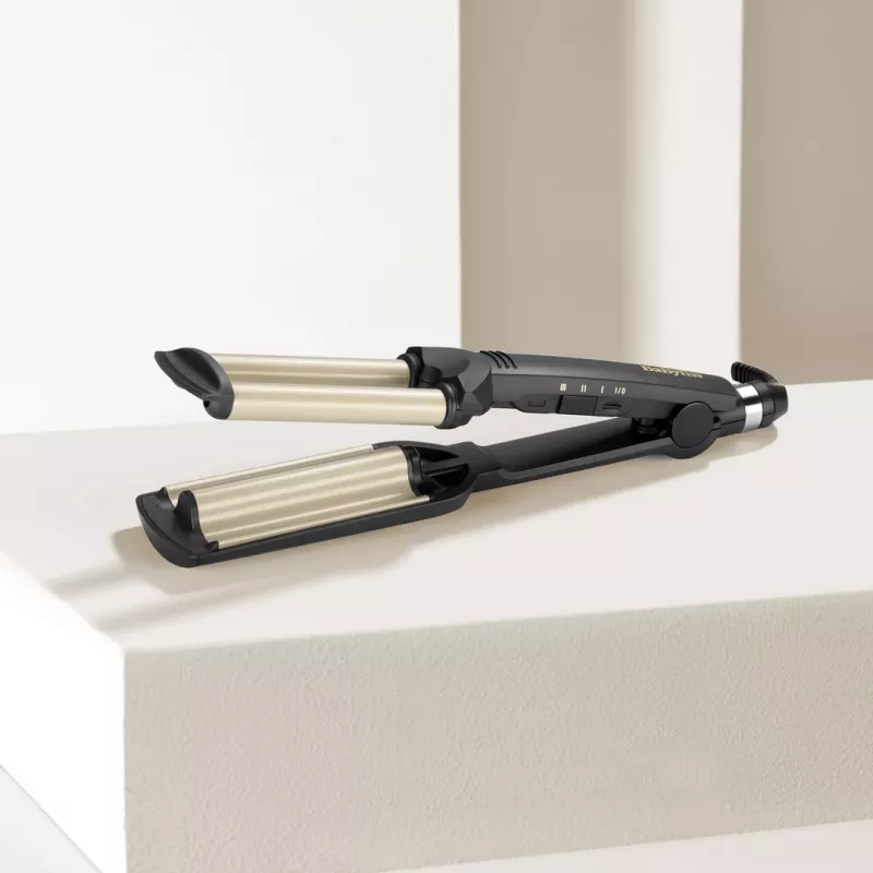 BaByliss C260E EasyWaves Texturier-Eisen Warm Black, Silver 70,9 (1,8 m)